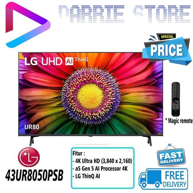 Bestseller- LG TV 43UR8050PSB 43 INCH SMART TV 4K UHD 43UR805 43UR80 43UR8050