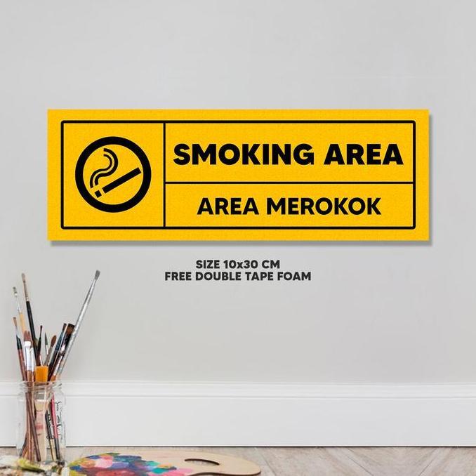 Ra - Hiasan Dinding No Smoking Hiasan Dinding Smoking Area - Hw Decorin