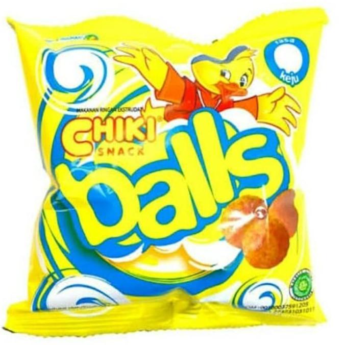 Leite - Chiki Balls 16G - Ciki Legendaris Jadul Rasa Ayam / Keju / Cokelat Snack Camilan Murah Ecer 