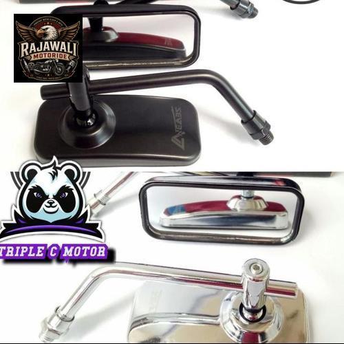 Spion kotak CB / KING drat honda & yamaha SEVEN crom - hitam