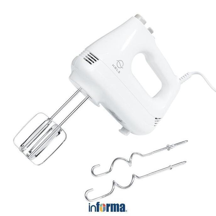 Bestseller- Informa Kels Delly Hand Mixer - Putih Pengaduk Adonan Kocokan Telur Alat Masak Pembuat K