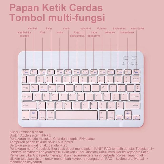 Chez- Wireless Bluetooth Keyboard Mouse Wireless Tablet Laptop Wireless Keyboard 10 Inch Bluetooth M
