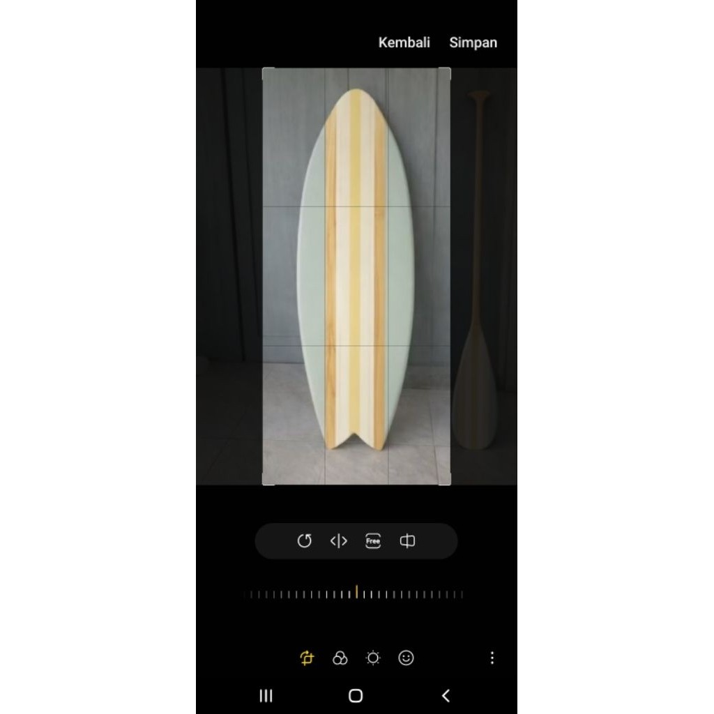 papan surfing ukuran 150cm dekorasi papan surfing kayu