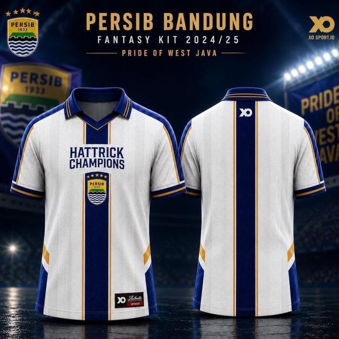 EPTEMU JERSEY HATTRICK CHAMPIONS PUTIH PERSIB FANTASY XO SPORT