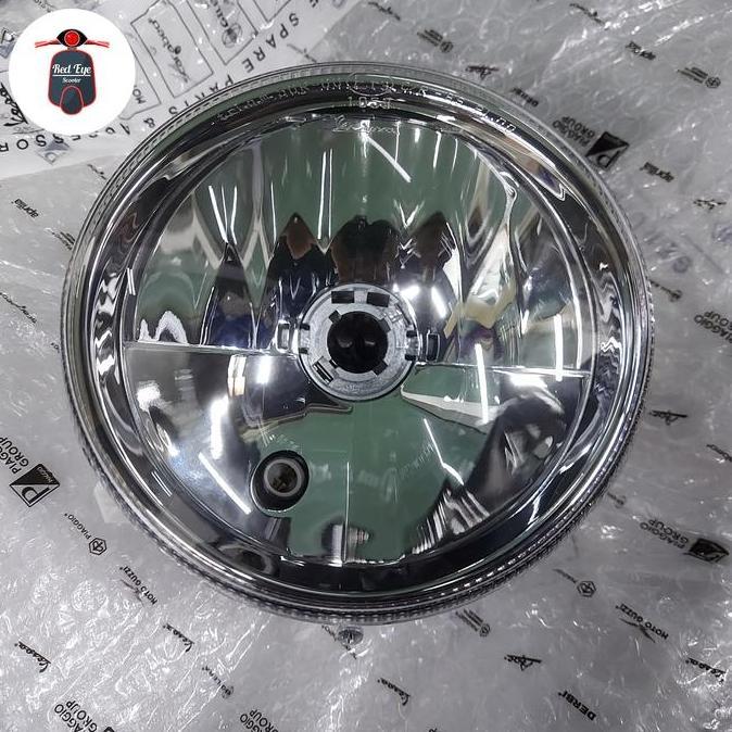 MIKA LAMPU DEPAN HEADLAMP VESPA GTV - SEI GEORNI 250 & 300CC ORIGINAL RES27