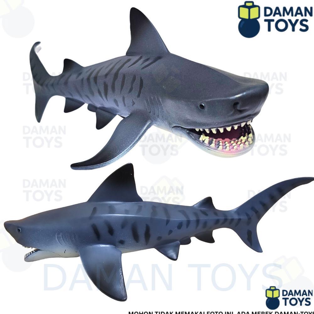 Figure Ikan Hiu Macan Besar - Tiger Shark Mainan Hewan Laut