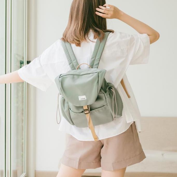 Evroa Nancy Medium Backpack Canvas | Tas Mini Ransel Ipad, Notebook 12 inch | Backpack Wanita Canvas