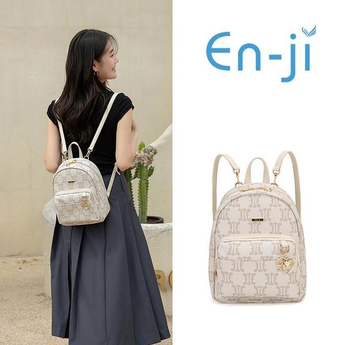 Juinju- En-Ji Niomi Tas Ransel Nita - Cream