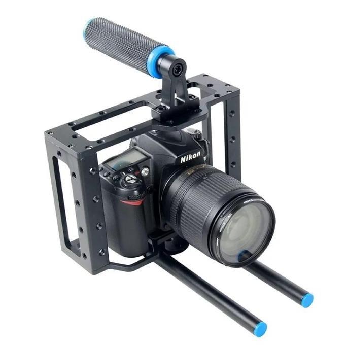 // Bami C1 Kamera Dslr Camera Rig Stabilizer Cage Kit Dslr Black Aluminum Dslr Camera Cage With 15Mm