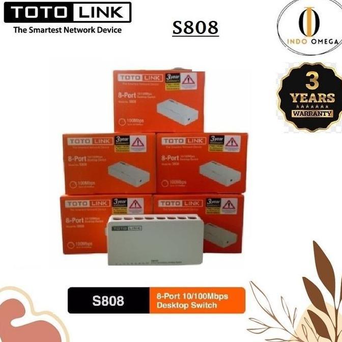 Totolink S808 Switch 8 Port 10/100Mbps S808 Kabel