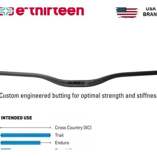 Ethirteen Base 35 X 800Mm Rise 35 Alloy Handlebar Stang Sepeda Mtb E13 Ethirteen E Thirteen Ethirtee