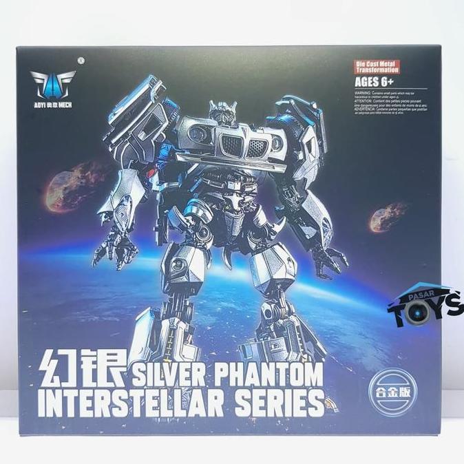 LS-18 Silver Phantom BMB AOYI LS18 aka MPM-09 Jazz KO Transformers