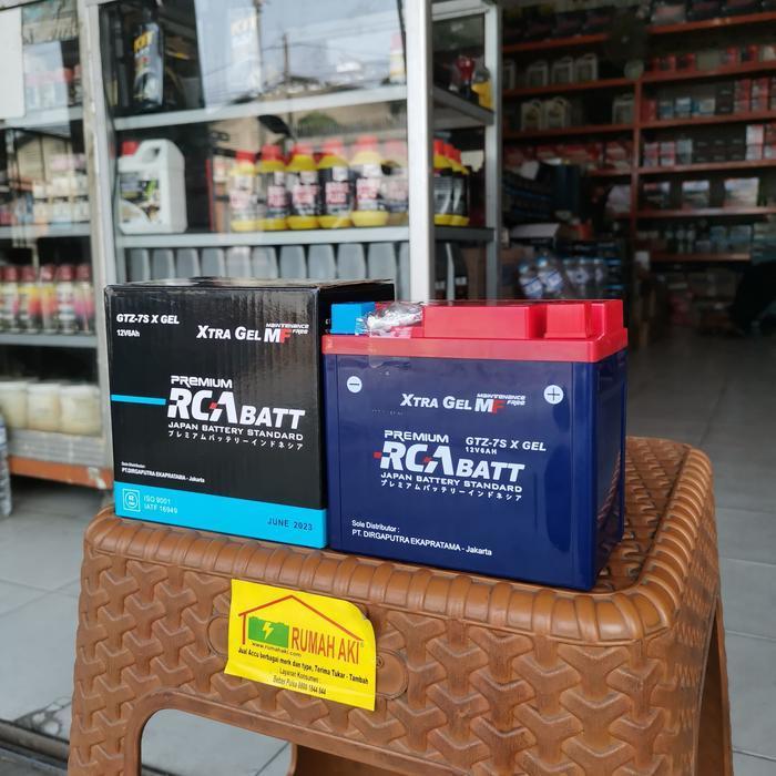 Aki Sepeda Motor Rca Batt (Gtz-7S X Gel - 12V 6Ah) Vario 125-150, Nmax Original Dan Terpercaya