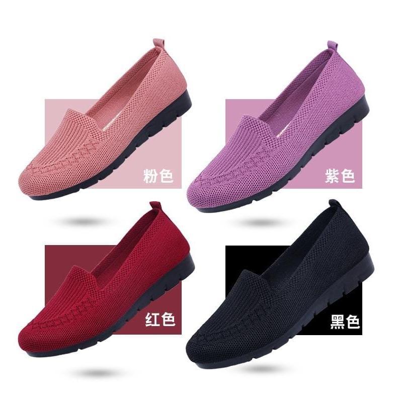 Flat Shoes Rajut Import 101 Sepatu Rajut Wanita Import