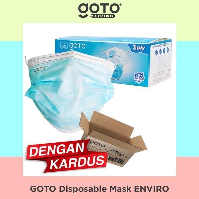 KUSUMORO Goto Enviro Mask 3 Ply Facemask Masker 3Ply