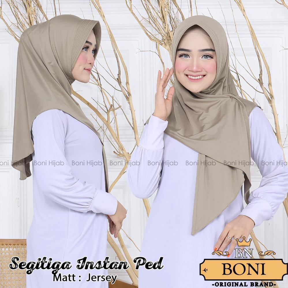 Hijab Instan Jersey - Hijab Segitiga Instan Pet Jersey Premium|| Jilbab Instan Segitiga Jersey Pet I