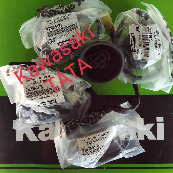 Soket Bohlam Lampu Depan Klx, D-Tracker. Original Kawasaki.