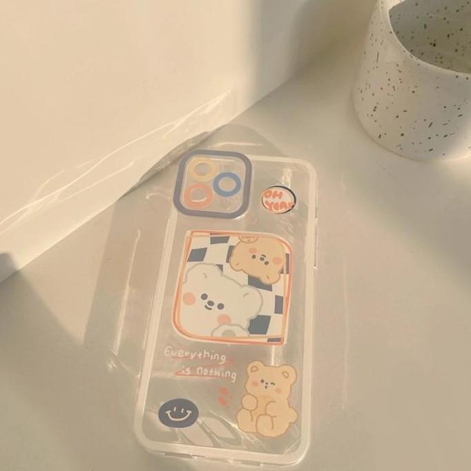 Casing Samsung A13 4G Case Cute Little Bear Transparant
