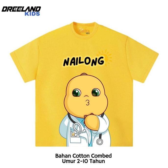 PRODUK FAVORIT - Dreeland Kids Kaos Anak Baju Anak Nailong Dokter / Tshirt Anak Nailong Laki Laki Pe
