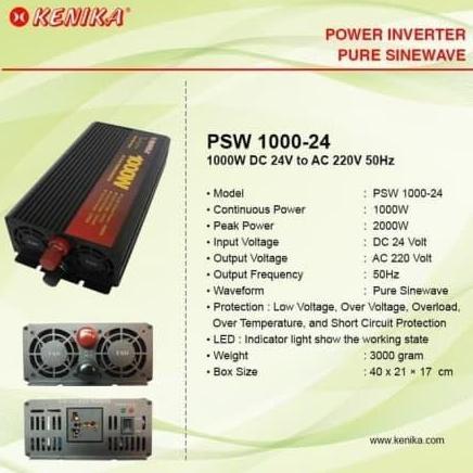 KENIKA POWER INVERTER PSW 1000-24 INVERTER PURE SINE WAVE 1000-24