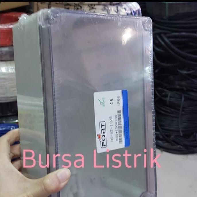 Promo Junction Box Screw Transparan 280 X 190 X 130 Mm Dsat1928 +Base Plate Cod