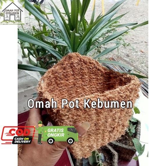 Readyyy Pot anggrek sabut kelapa / Pot bunga sabut kelapa / Pot gantung sabut kelapa / Pot dari sabu
