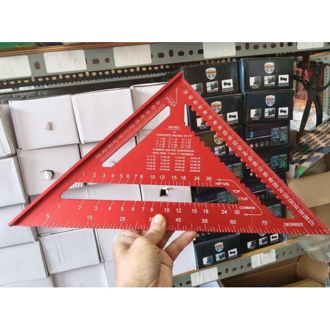 TERMURAH - SPEED SQUARE PREMIUM rafter square 12 inch speed square 12" cutting Laser CNC