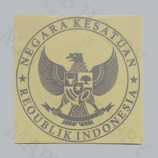 Ready Stiker NKRI Garuda Bulat Logo Cutting