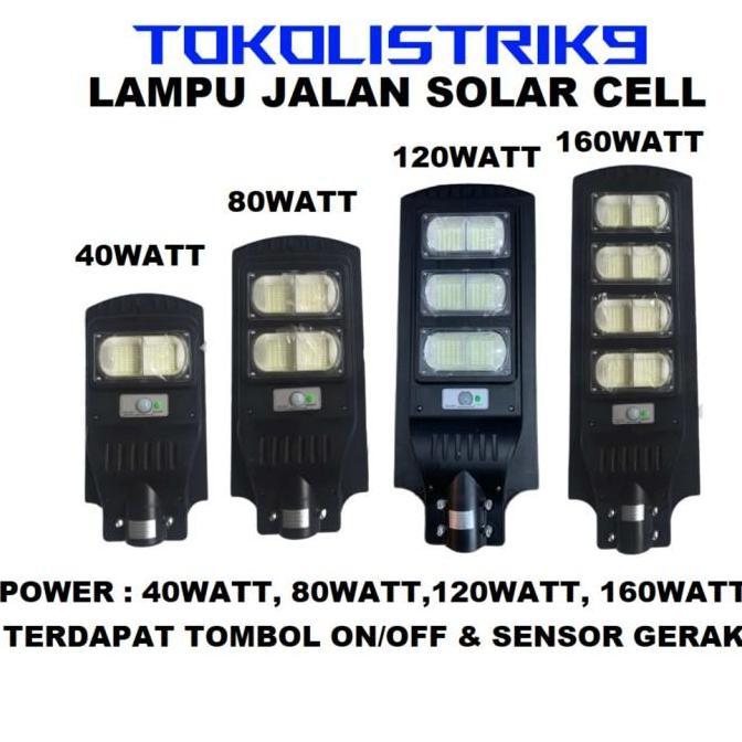 BEBAS ONGKIR - Lampu Jalan Solar Cell 120watt / Lampu Jalan Panel Surya 120watt