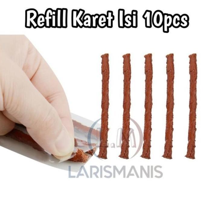 CENDASTRI Paket Lengkap Tambal Ban Tubless - Alat Tambal Ban Pompa Mini Emergency Tambal Ban Lengkap