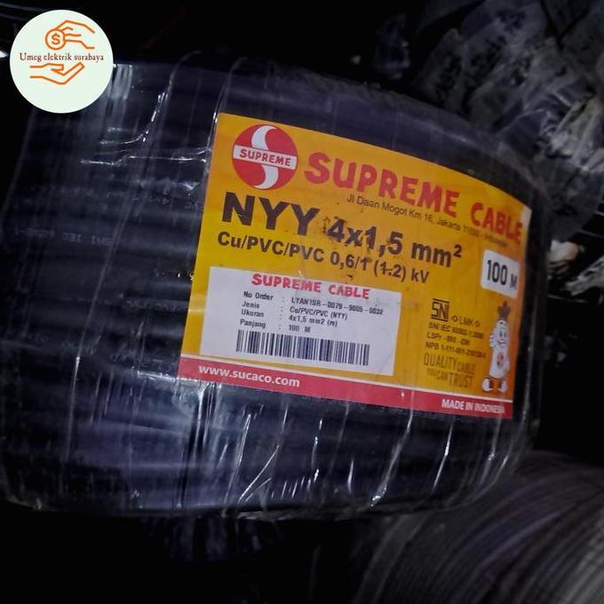 BEBAS ONGKIR - KABEL NYY 4X1,5MM SUPREME 100M KABEL NYY 4X1,5 SUPREME 100M