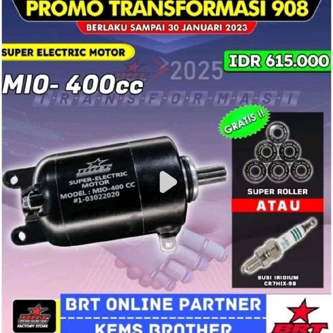 MARTEKNO DINAMO STARTER BRT MIO SPORTY FREE ROLLER BRT ATAU BUSI RACING BRT ORIGINAL BRT