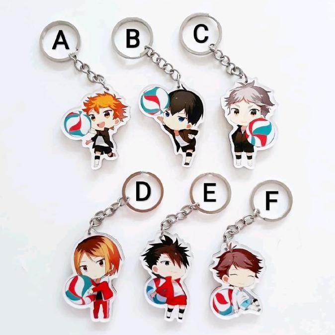 Ready Keychain Anime Haikyuu Gantungan Kunci Ganci Akrilik Merchandise