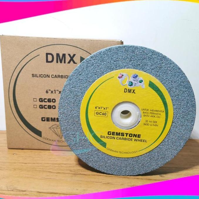 QURYGHANZ Batu Gerinda Duduk 6 inch Grit 60 DMX Batu Gerinda Asah Poles Batu 6 inch Gerinda Hijau 6 