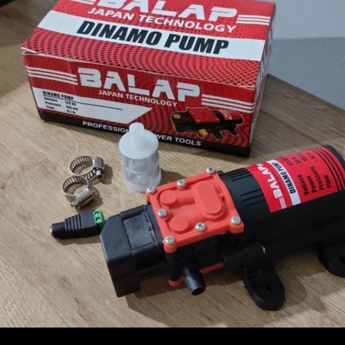 Pompa Pendorong Shower Otomatis DC 12 Volt + Bonus