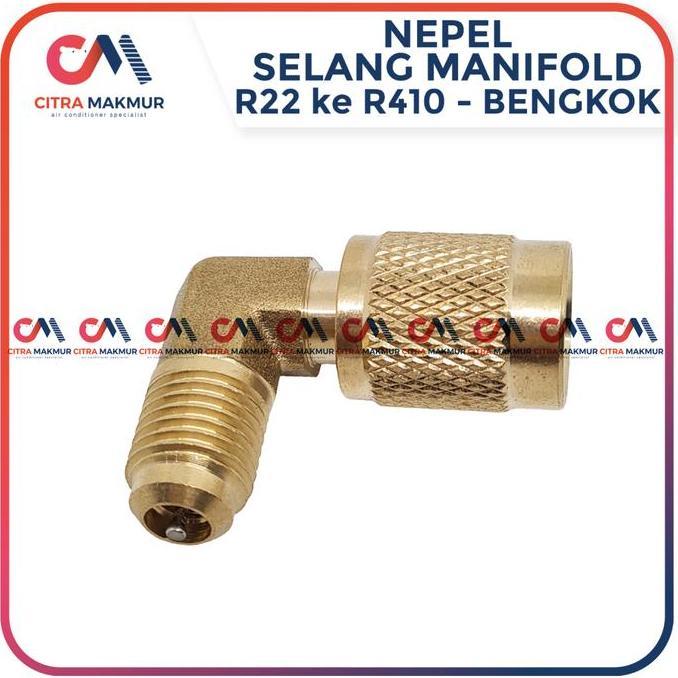 Adaptor Sambungan Selang Manifold R32 R410 Konektor Connector Freon Refrigrant R 32 R 410 R410a AC N