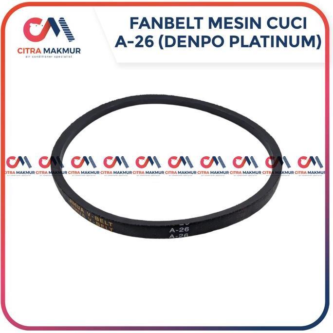 Vanbelt A26 Mesin Cuci Denpoo Platinum Sanken Fan Belt Panbel Fanbelt A 26 A640 A 640 A640E Denpo