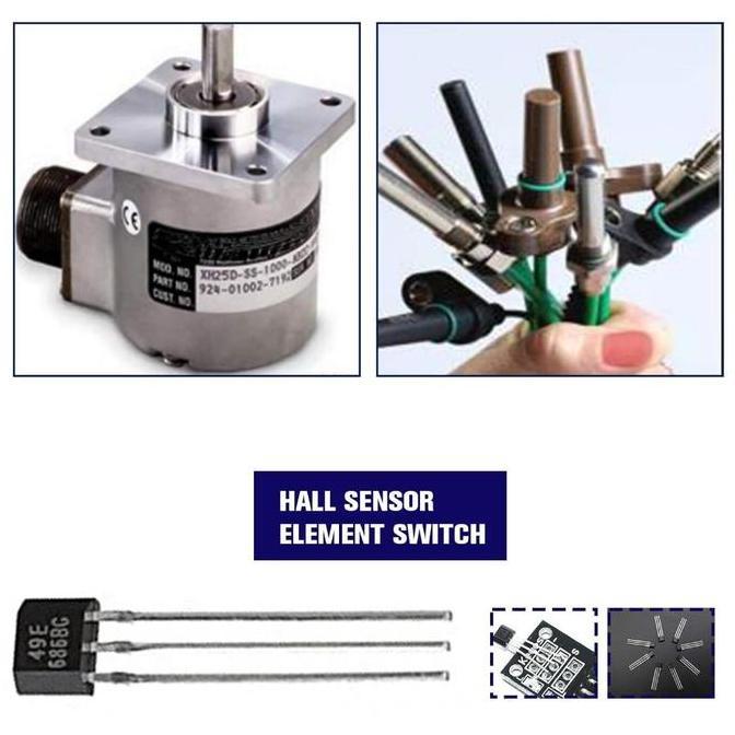 GAMYPAR 10buah Sensor Gas Sepeda Listrik Original 49e Hall Sensor Hall Effect Sensor Hall Element