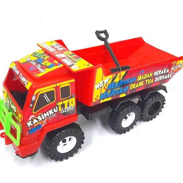 terbaru mainan mobil truk tronton mobil pengangkut pasir dump mobil truck ttd new / mainan truk olen