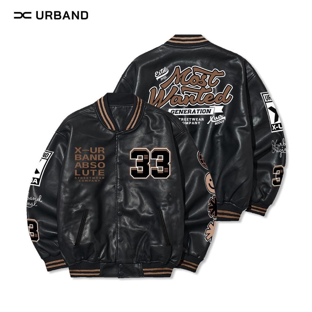 TERBARU X Urband Absolute Jaket Varsity Leather Sintetis A505