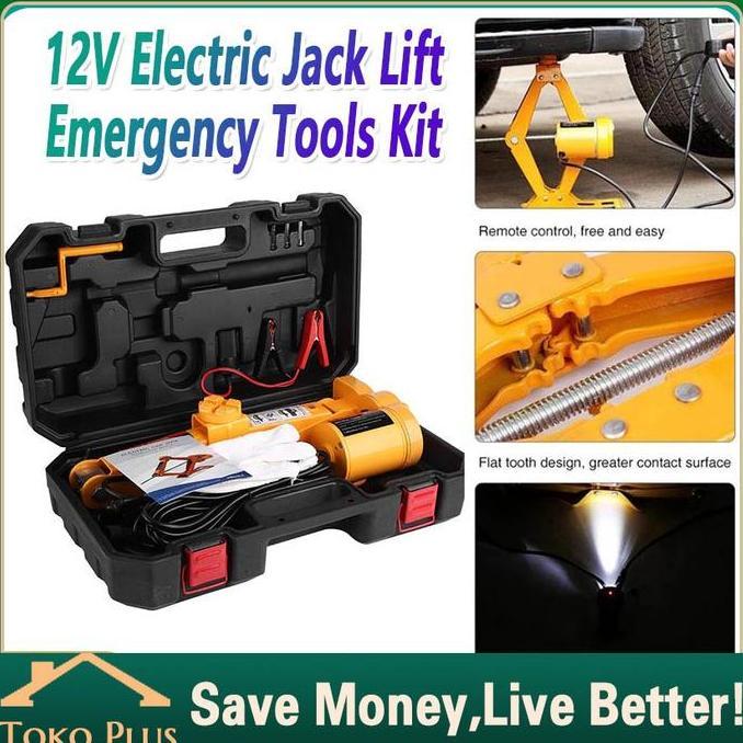 TWOVAN 2 Ton Dongkrak Mobil Elektrik Jack Stand Otomatis