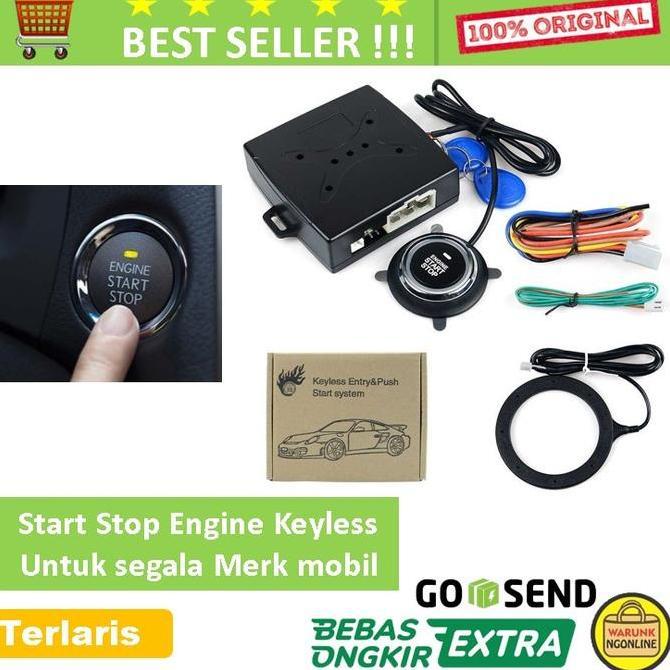 ADZKIMI tombol Start stop engine Mobil System Keyless - avanza / calya / agya / brio xenia ayla dats