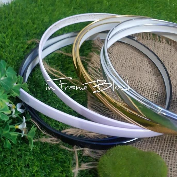 PVC Edging List Karet untuk Photoblock 12mm Putih Matte Inframeblock