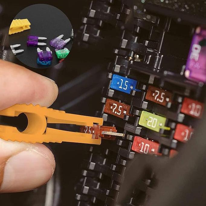 DZAIGIZAGA 120pcs/box Tempat Sikring Mobil Fuse Blade Sekring Mobil Motor Tempat Sekring Tancap Sekr