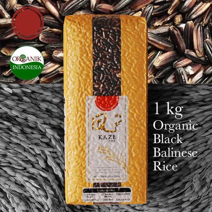 [1 KG] BERAS HITAM ORGANIK JAWA TENGAH - KAZE RICE