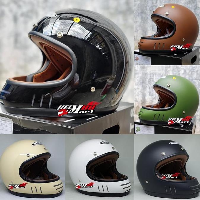 Zeus ZS-816C Helm Full Face Cafe Racer Zeus 816C Zs 816 C