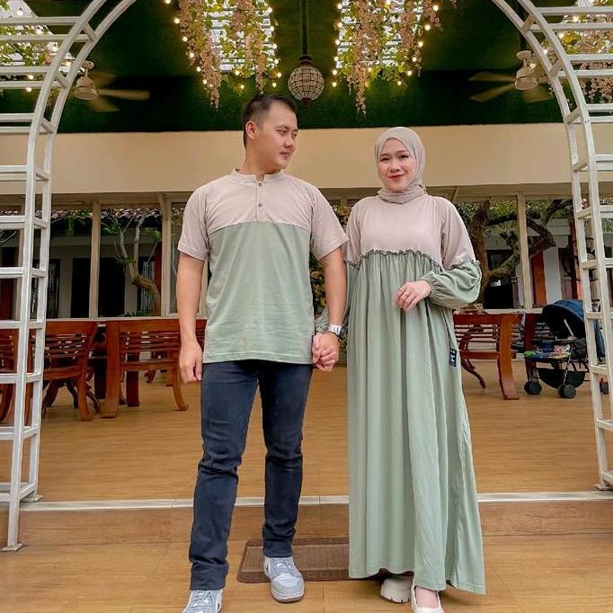 (HARGA SATUAN BUKAN SATU SET) Gamis couple keluarga/kaos couple keluarga/baju couple family/Set coup
