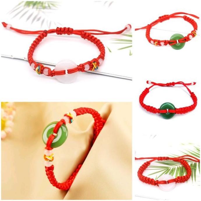 GELANG TALI MERAH KEBERUNTUNGAN POLOS