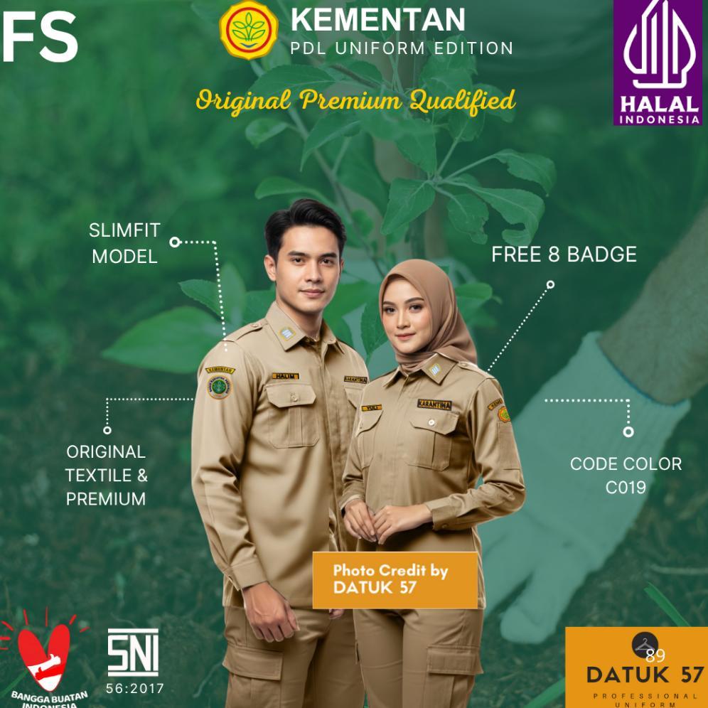NEW [FULL SET] Original Premium by Datuk 57 : Seragam Kemeja Atasan Bawahan PDL Pakaian Dinas Lapang