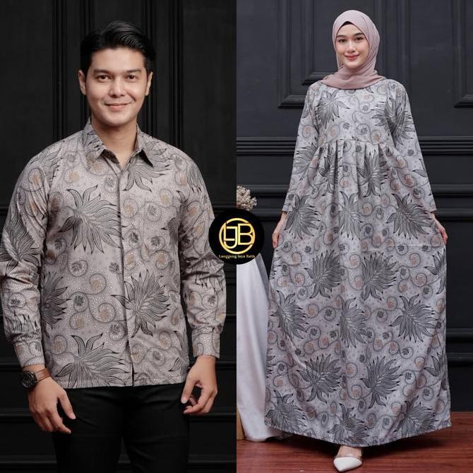 Baju Batik Couple Modern Baju Batik Couple Kemeja dan Gamis Motif Kekinian